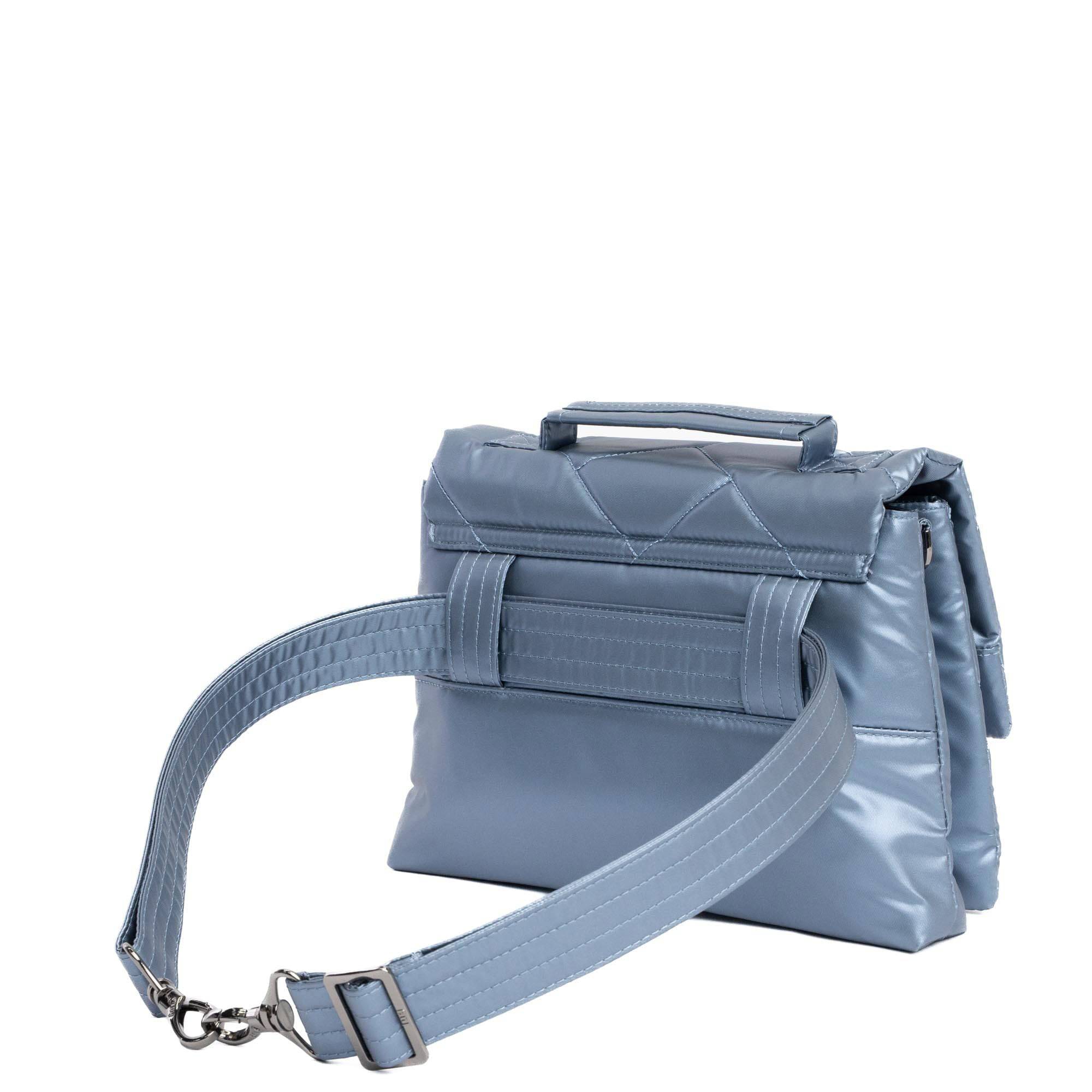 Plié 2 Crossbody Bag - METALLIC BLUE MOON - Plie2_MetallicBlueMoon_04